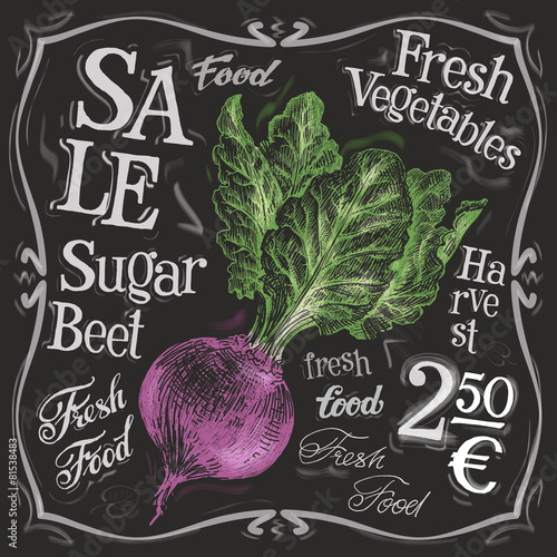 fresh beet vector logo design template. vegetables, food or menu