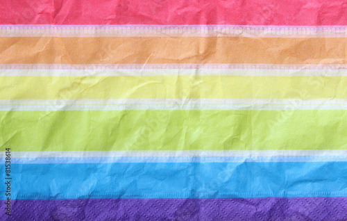 Colorful crumpled paper