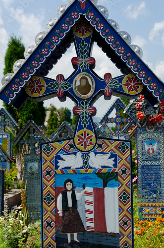 The merry cemetery of Sapanta, Maramures.