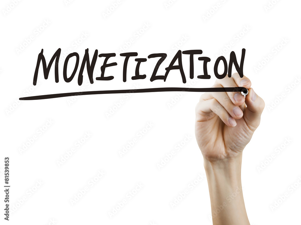 monetization word written by hand monetization word written by hand