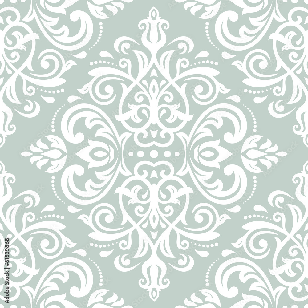 Damask Seamless Pattern. Orient Background Damask Seamless Pattern. Orient Background