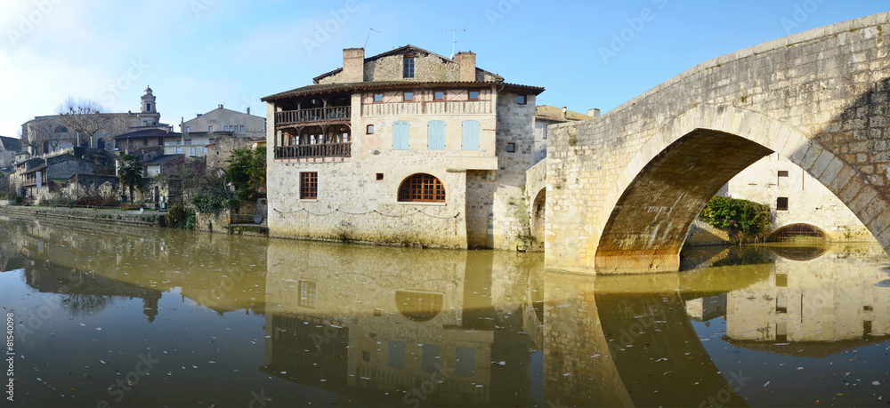 The ancient French town Nerac