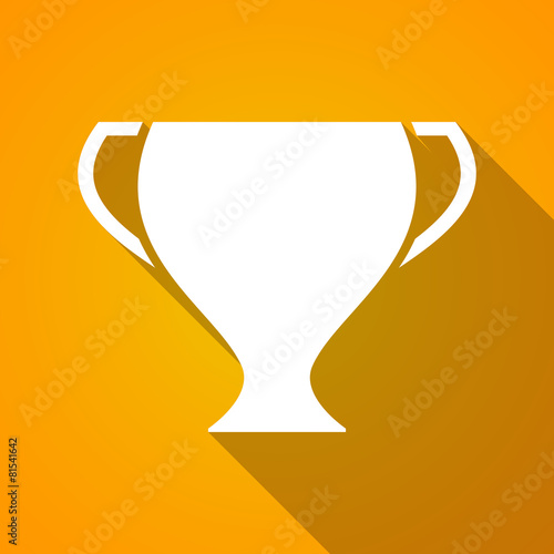 Long shadow award cup icon