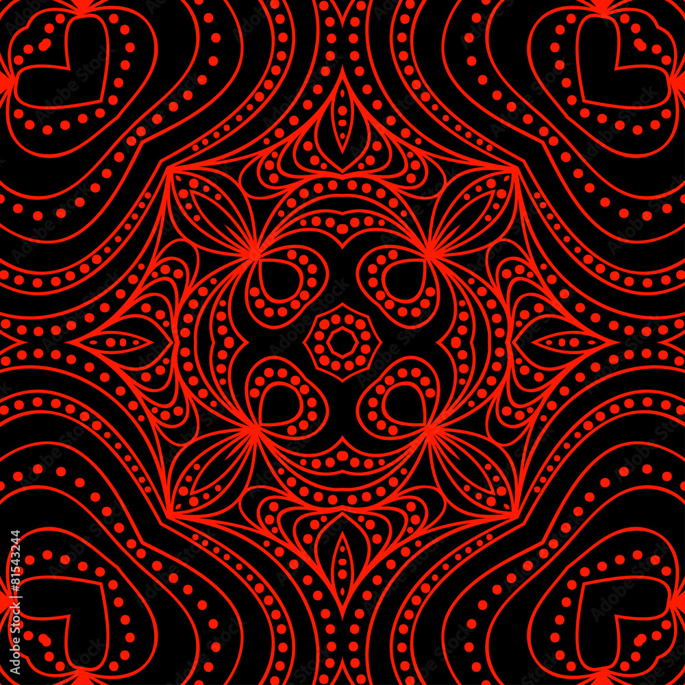 Fototapeta premium Retro Seamless Vector Wallpaper
