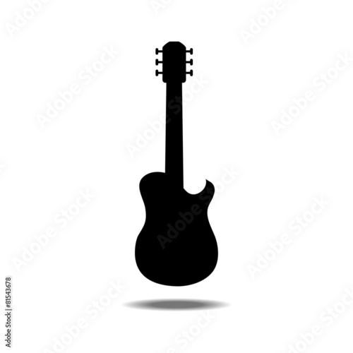 Obraz na płótnie silhouettes of guitar w salonie