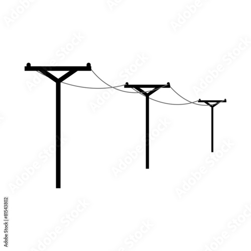 Obraz na płótnie electricity post w salonie