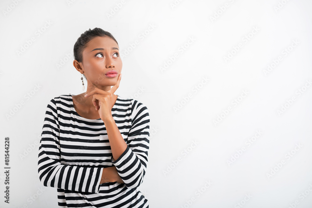 Pensive young woman Pensive young woman