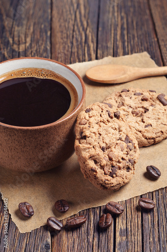 Coffee with delicious cookies