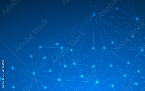 molecular connection hi-tech structure. Vector illustration