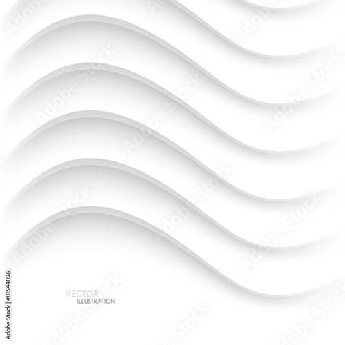 Abstract white background with lines. Vector Illustration