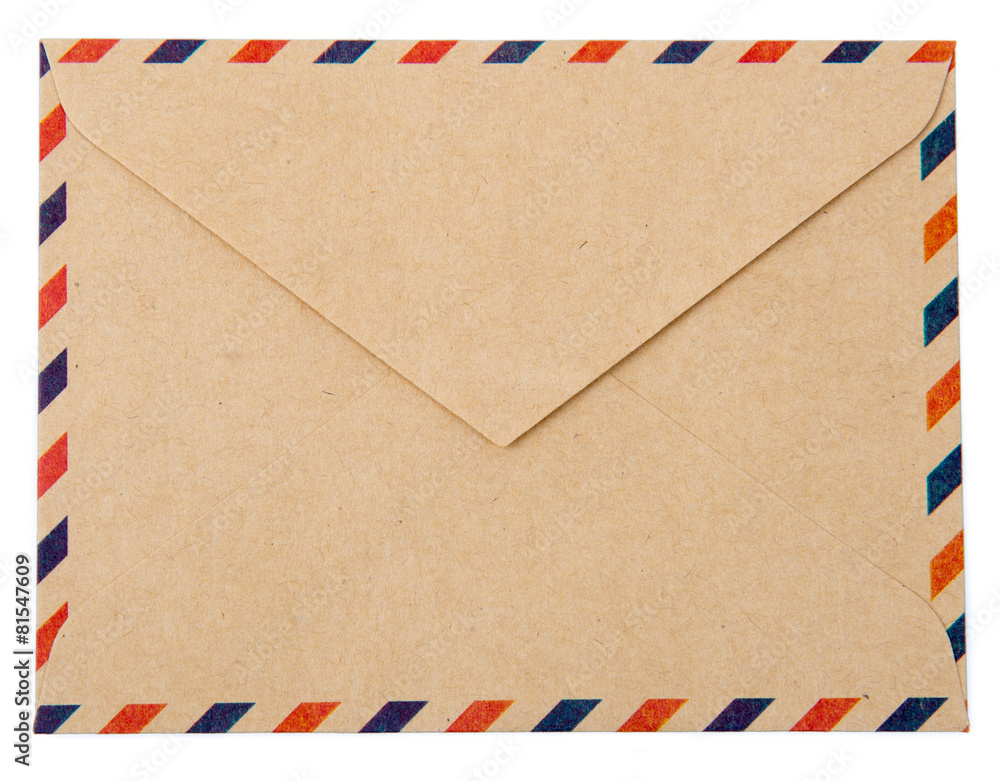 Envelope isolated on white background Envelope isolated on white background