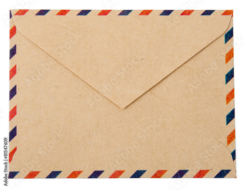 Envelope isolated on white background