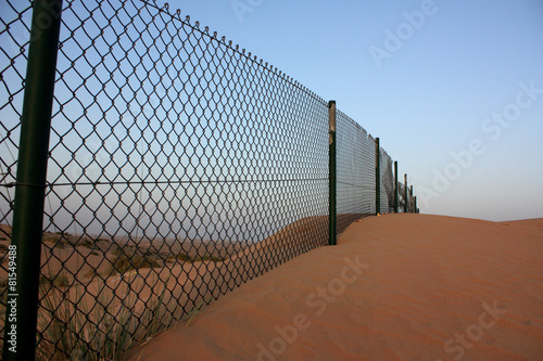 Fence in the desert