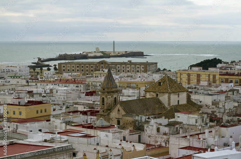 Historical centre of Cadiz and Castillo de San Sebastian