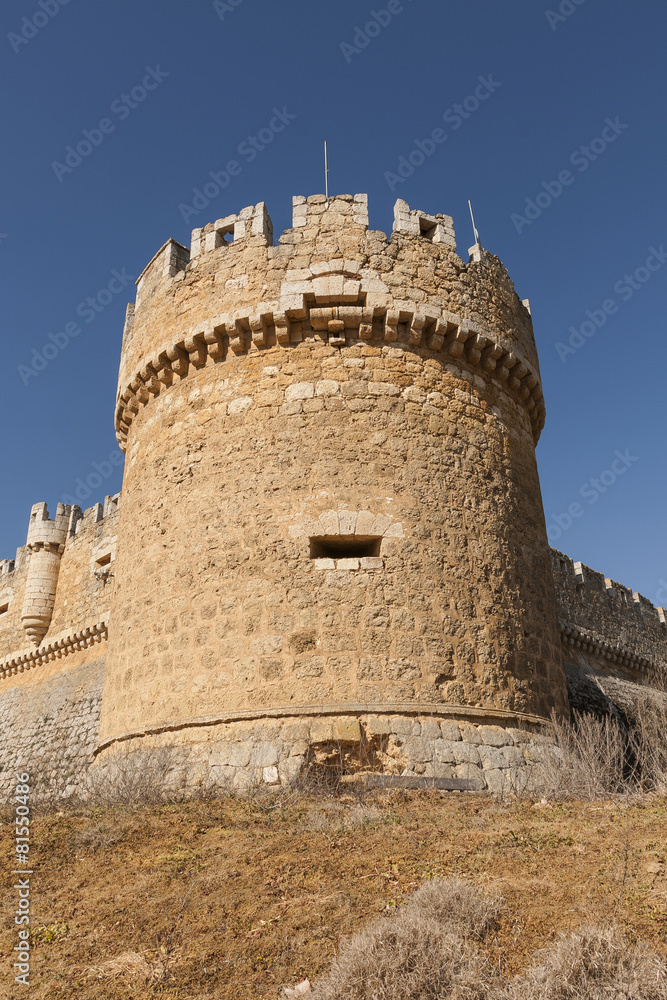 Castle of Grajal de Campos. Military construction of the XVI, Sp