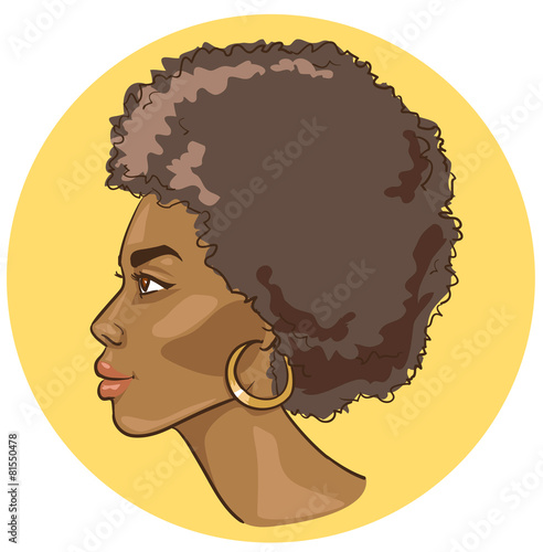 Portrait of beautiful black woman photo