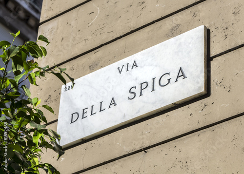Della Spiga shopping street, Milan
