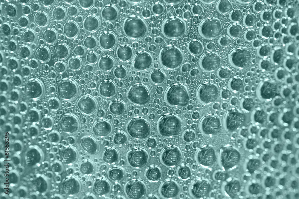 water drops in blue tone water drops in blue tone