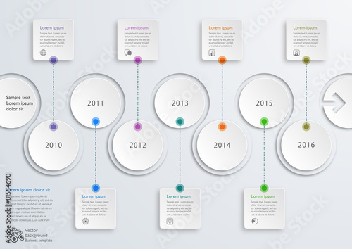 Infographics Vector Background #Timeline