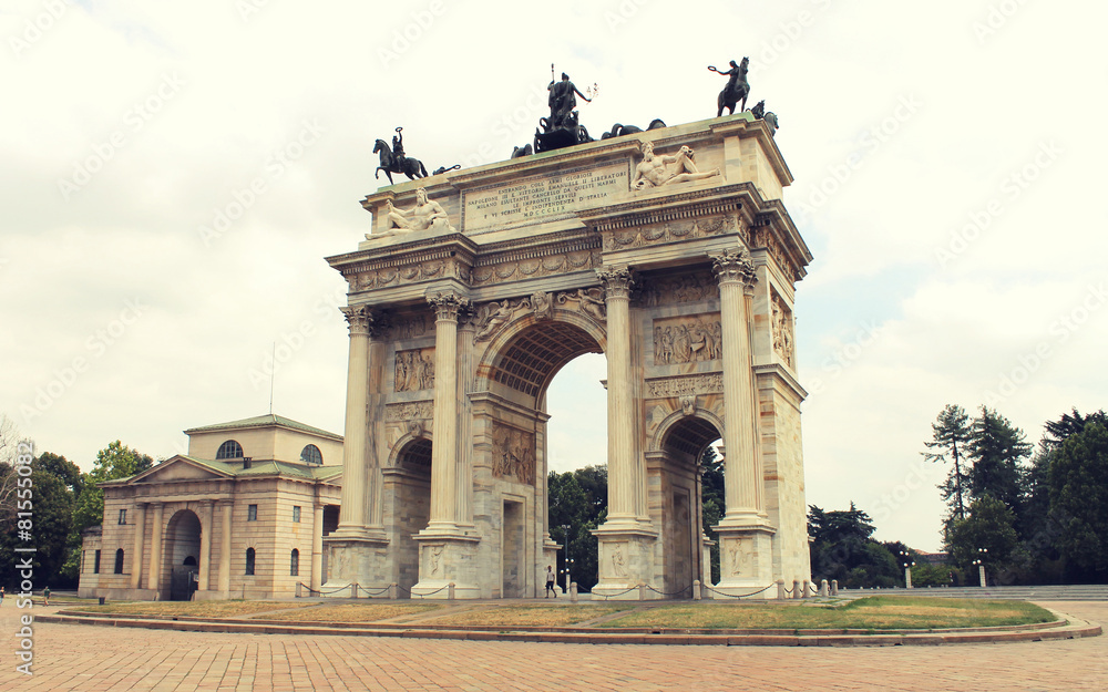 Fototapeta premium Peace Arc in Milan, Italy