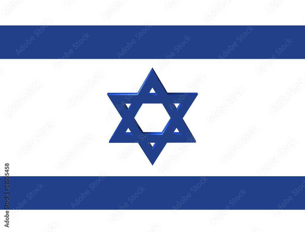 stylized image of the Star of David on flag of Israel stylized image of the Star of David on flag of Israel