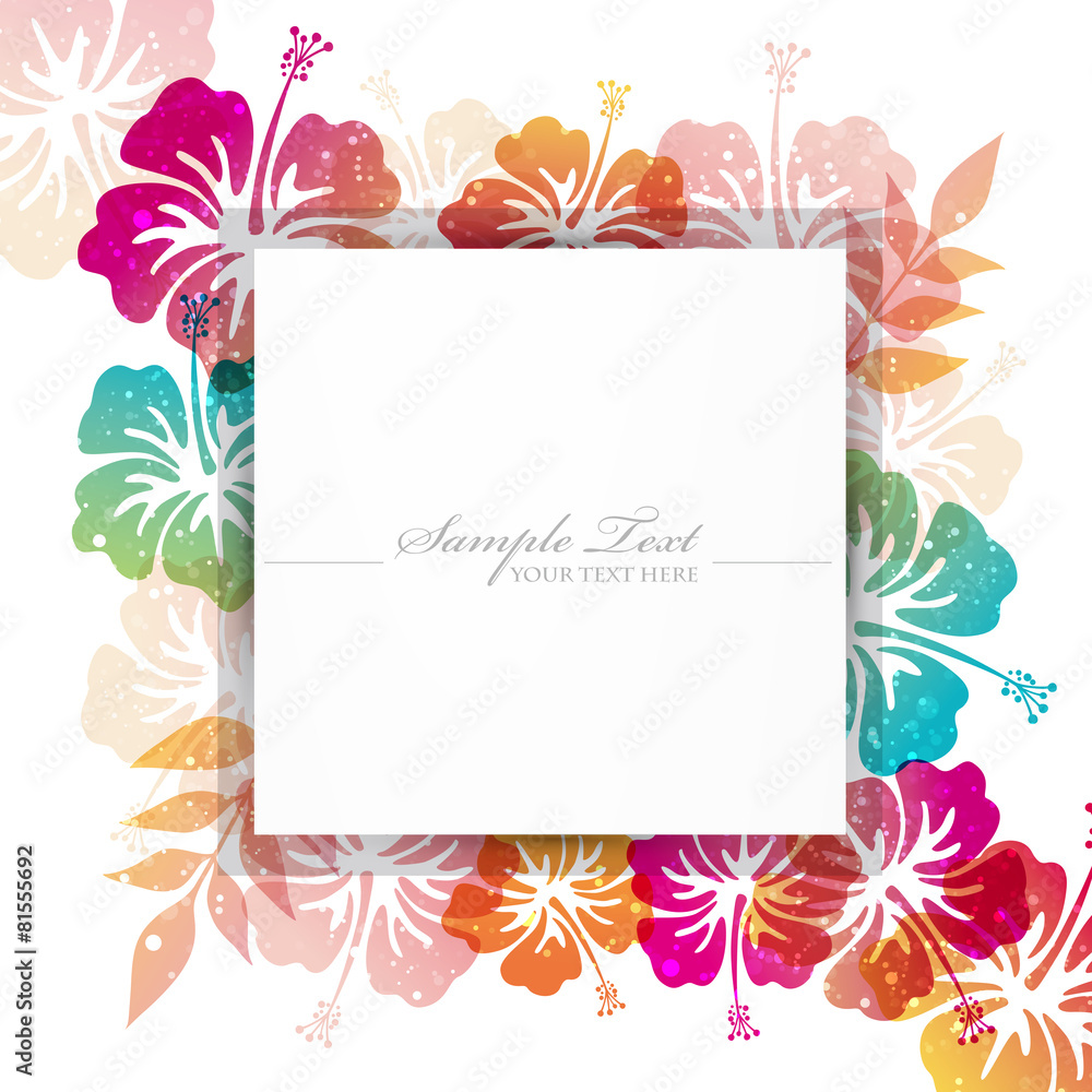 Obraz premium hibiscuses background