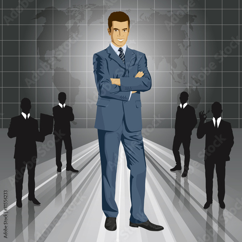 Vector Businessman In Suit