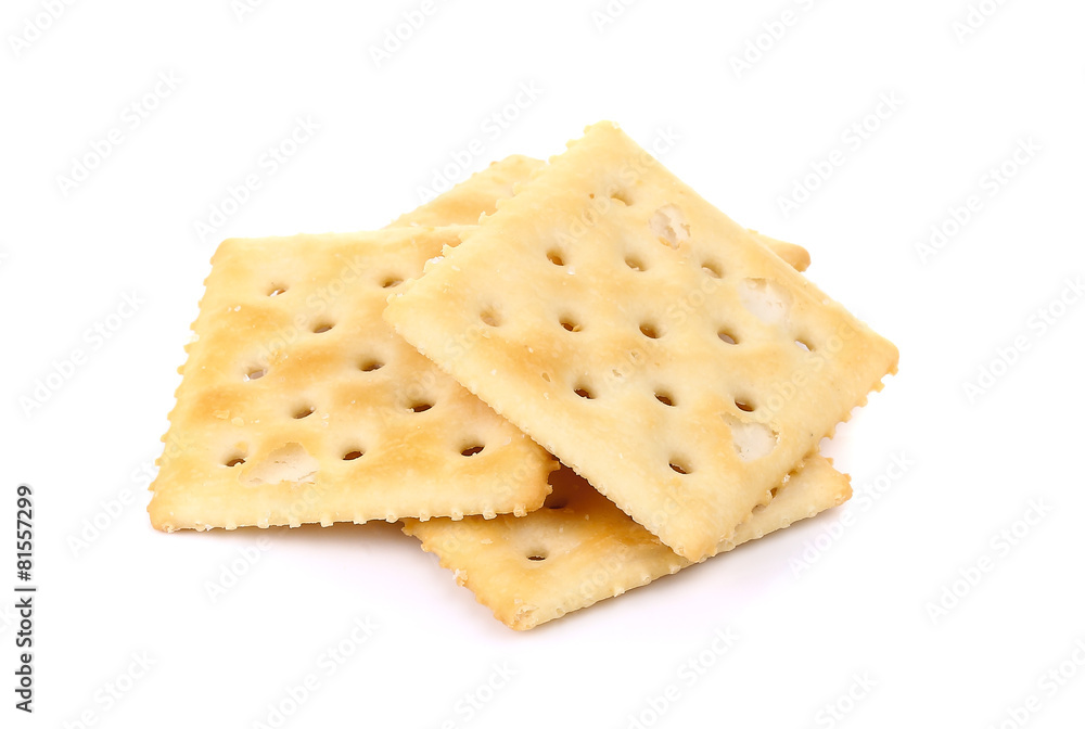 cracker isolated on white background cracker isolated on white background