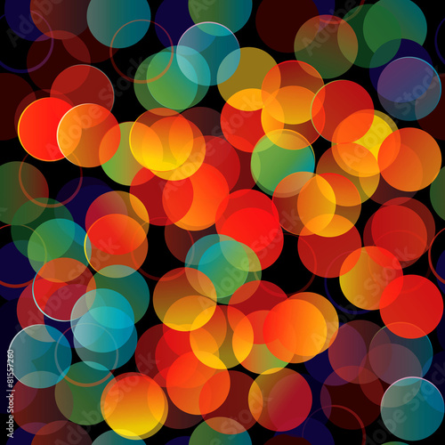 Vector seamless pattern colorful lights.