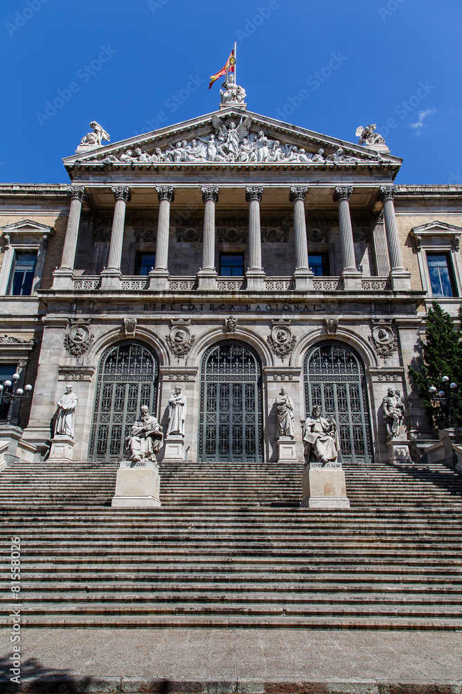 Obraz premium Biblioteca Nacional de Madrid