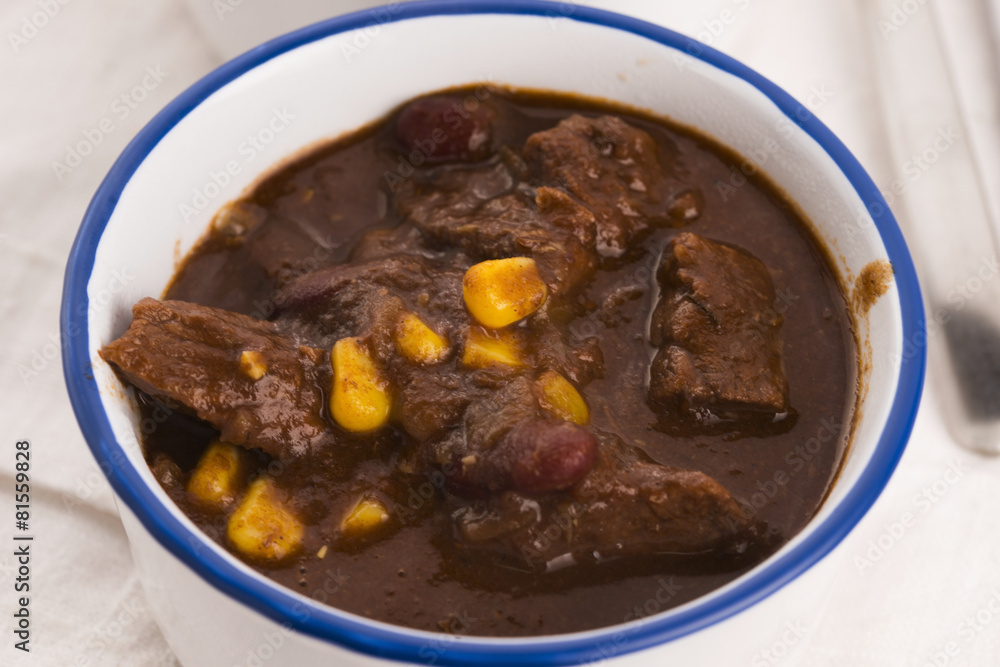 Tasty winter traditional hot pot stew with meat and vegetables Tasty winter traditional hot pot stew with meat and vegetables