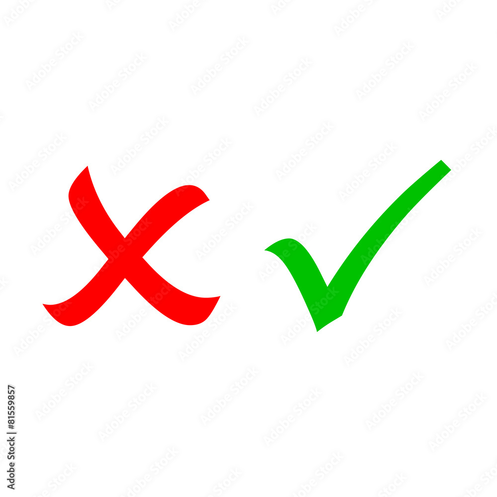 Tick and cross