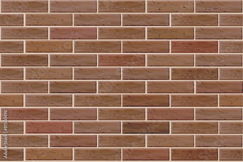 Vector seamless brick wall.