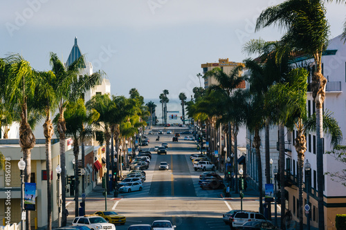 Obraz na płótnie View of California Street, in downtown Ventura, California. w salonie