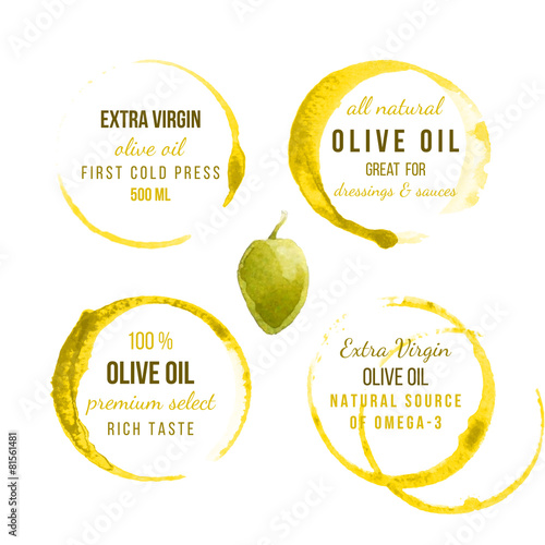 Oil stains with type designs