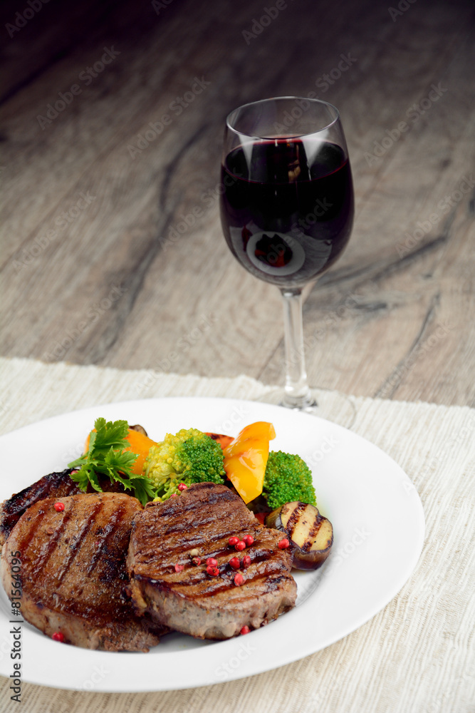 Delicious grilled beef steakes Delicious grilled beef steakes
