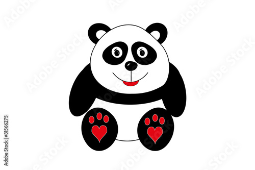 Cartoon cute panda