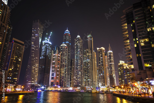 Dubai marina at twilight © Andrey Bandurenko