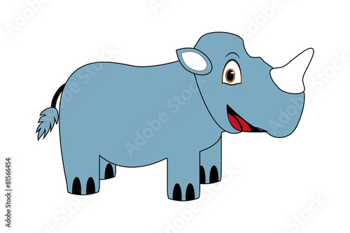 Cartoon rhinoceros