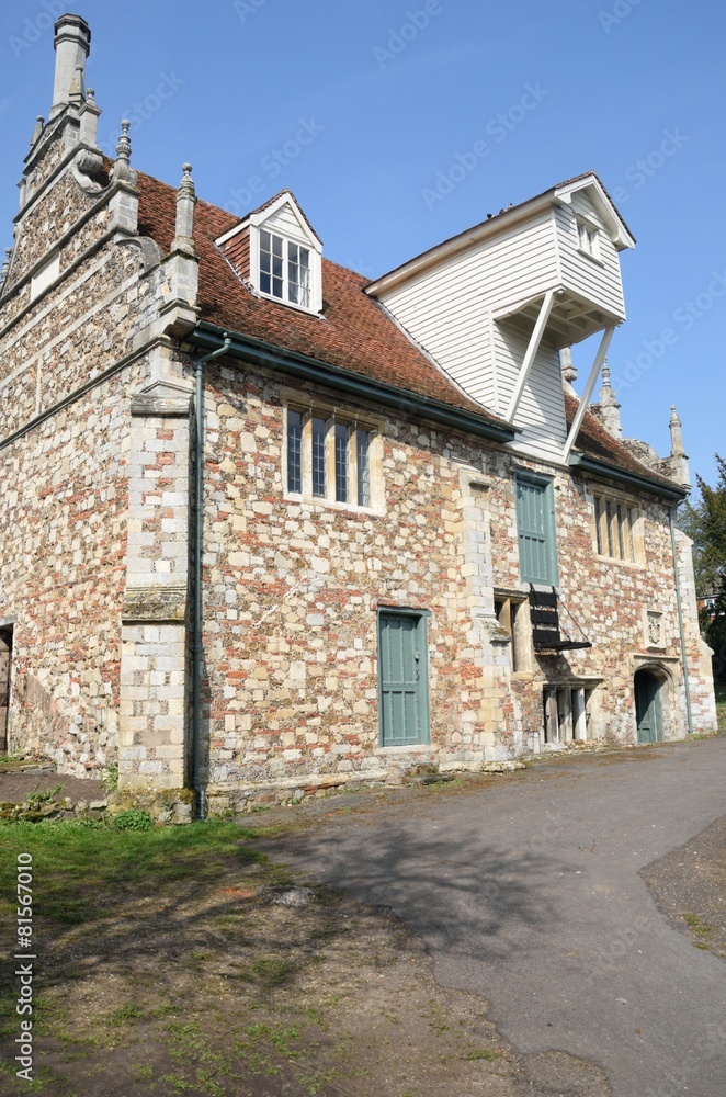 Bourne Mill Colchester Essex in portrait aspect