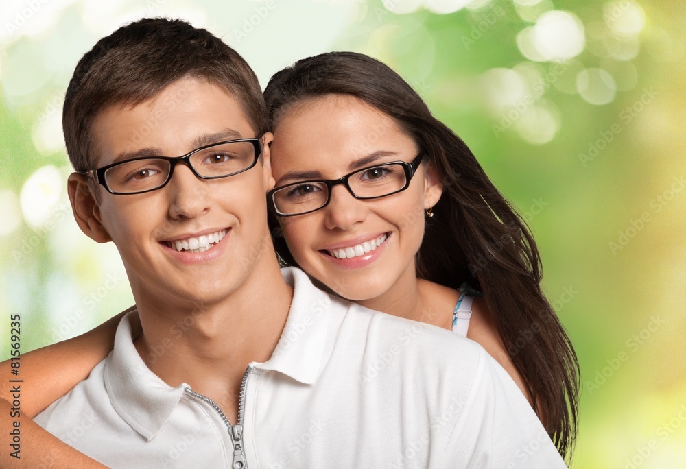 Black. Young couple Black. Young couple