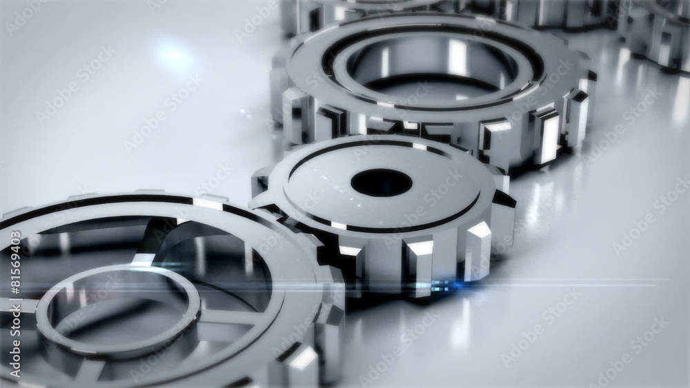 Cogs and wheels turning Cogs and wheels turning