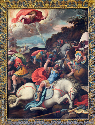 Rome - Conversion of st. Paul painting - Santo Spirito in Sassia photo