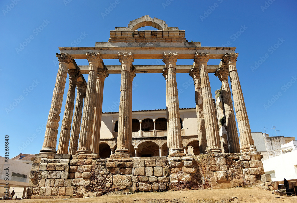 Roman Temple of Diana, Mérida, Extremadura, Spain