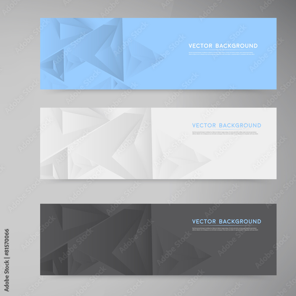 Fototapeta premium Vector banners and squares. Color set
