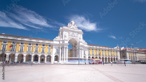 Commerce Square in downtown Lisbon (Portugal), close to the photo
