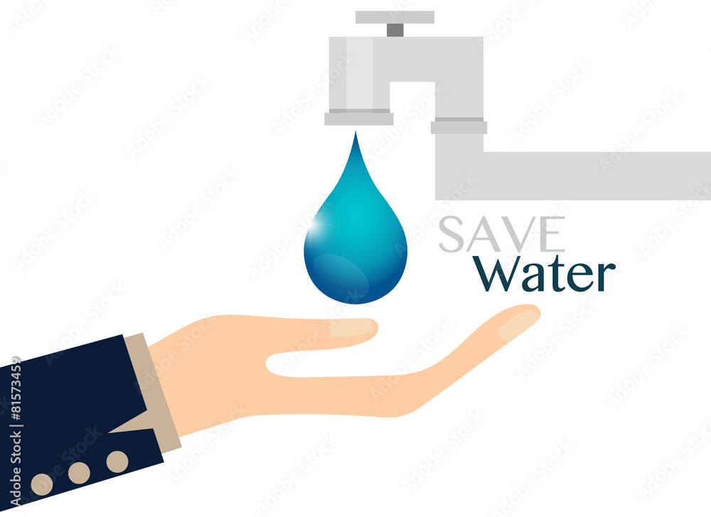 World water day concept with water drop. Vector illustration. World water day concept with water drop. Vector illustration.