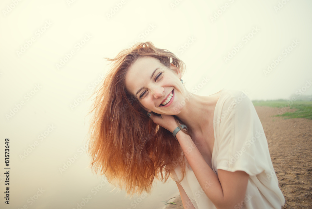happy young girl laughing happy young girl laughing