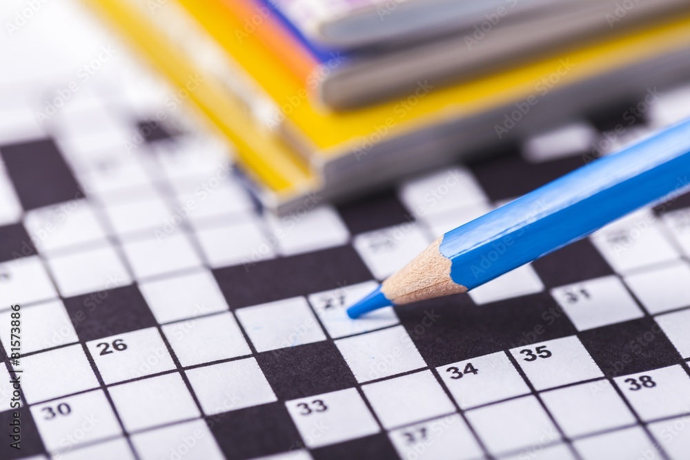 Crossword. Crossword Puzzle and Pencil Crossword. Crossword Puzzle and Pencil