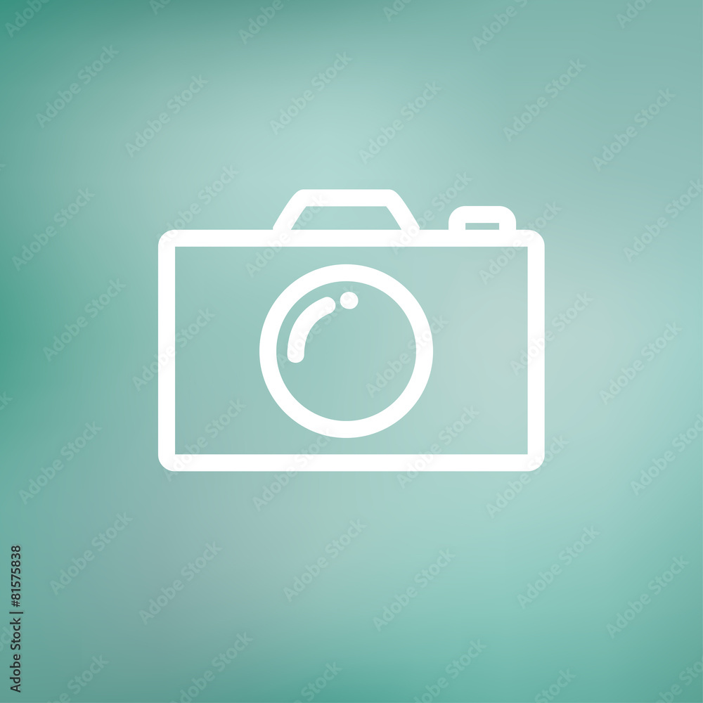 Camera thin line icon Camera thin line icon